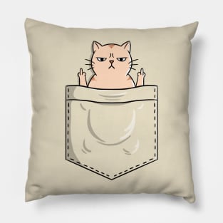 Cat pocket fingers Pillow