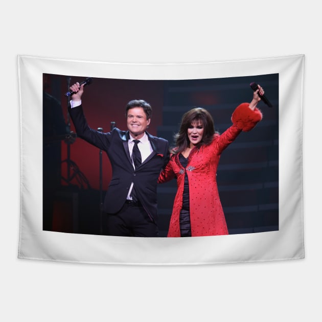 Donny and Marie Osmond Photograph Tapestry by Concert Photos