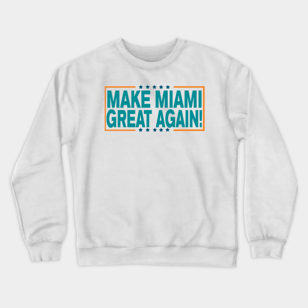 miami dolphins crew sweatshirt