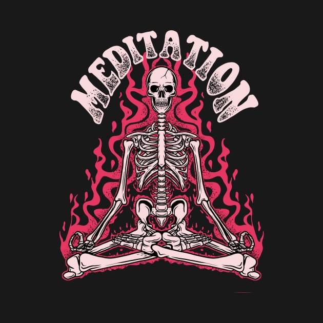 Meditation skull by HzM Studio