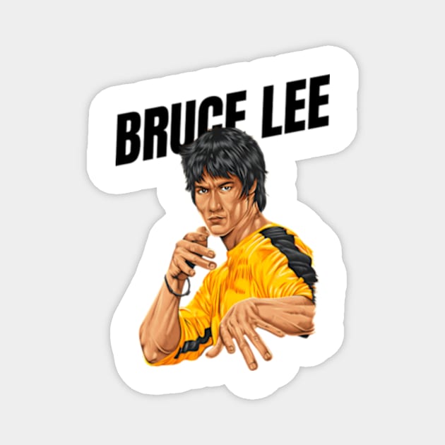 Be Water Lee Legend Bruce Movie Jeet Kune Do Magnet by Garmentcrooks