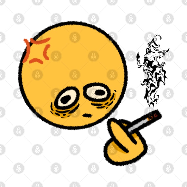 Smoking cursed emoji by Bingust