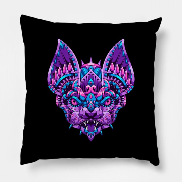 Mouse Rat - Mandala Pillow by dorothytoddie