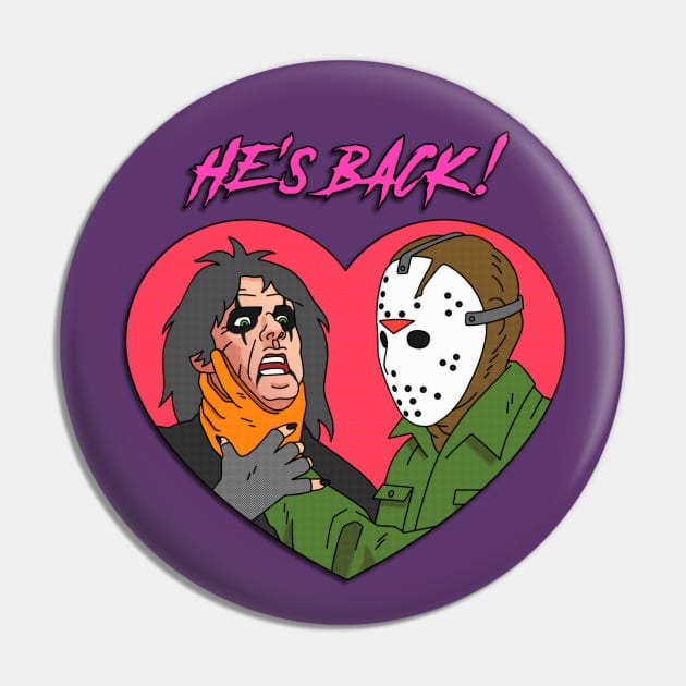 Alice Cooper & Jason VoorHees Pin by BryanWestArt