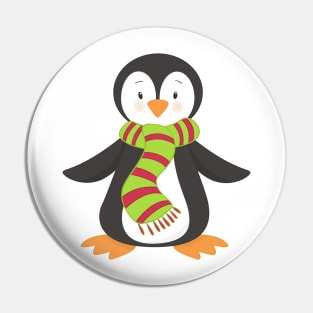 Cute Penguin, Little Penguin, Penguin With Scarf Pin