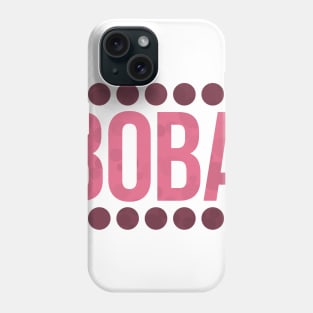 Strawberry Boba Balls Typography Phone Case