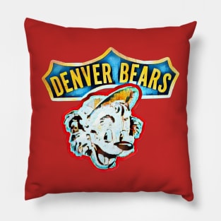 Denver Bears Baseball Pillow