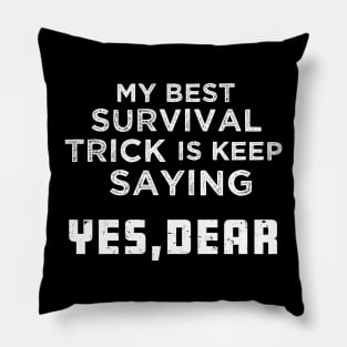 Funny Loyal Husband and Dad Newlywed Joke Pillow