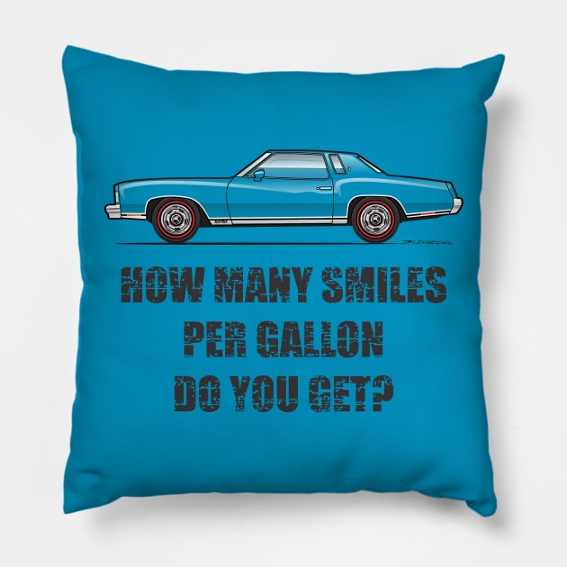 Smiles per gallon Monte Pillow by JRCustoms44