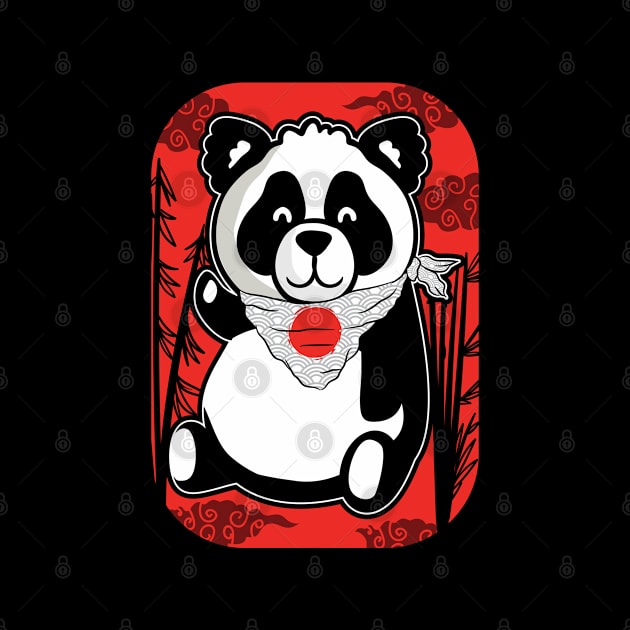 Cute Kawaii Panda Bear Japanese Anime Animals by stockwell315designs