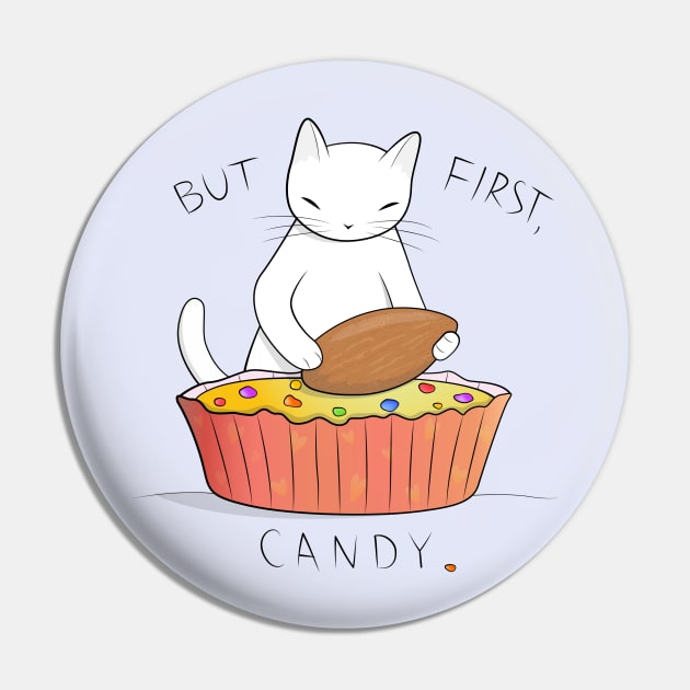 Almond Candy Cat Pin by runcatrun