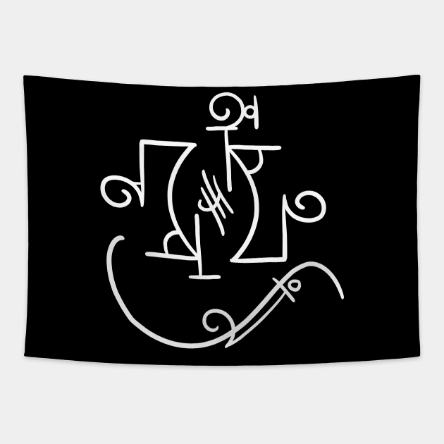 Sigil for Wisdom and Confidence Tapestry by digitalsigils