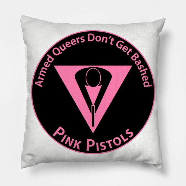 Pink Pistols - Patch Version Pillow by Operation Blazing Sword