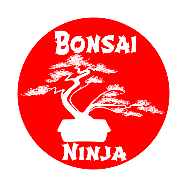 Lettering 'BONSAI NINJA' with bonsai tree by ThreeOClock