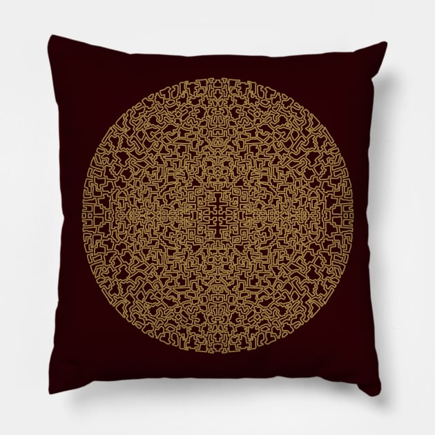 Puzzled Pillow by artsandherbs