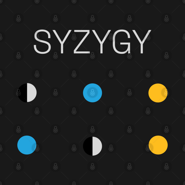 Syzygy Astronomy Sun Earth Moon - Syzygy - T-Shirt | TeePublic