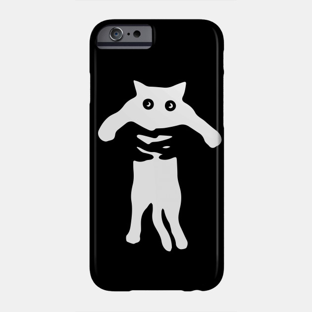 Cat Holding Hand Design Cat Phone Case Teepublic
