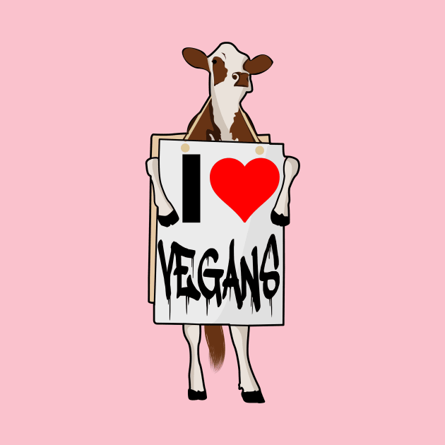 I love vegans by Diaspora Wear