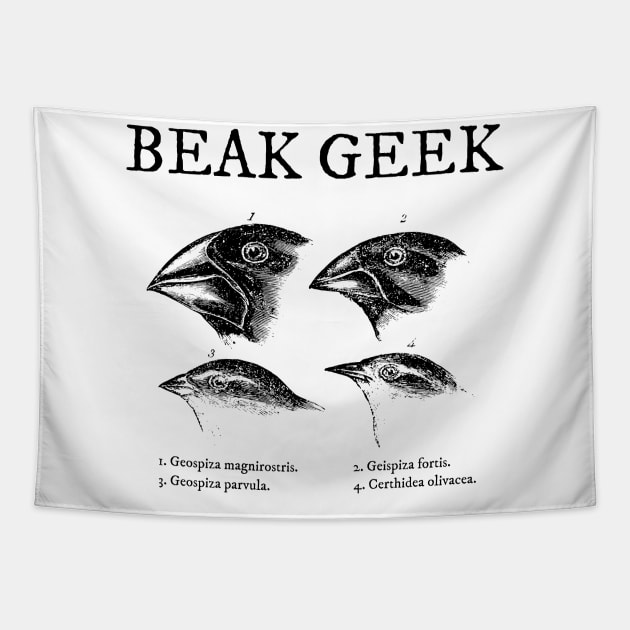 Darwin's Finches Beak Geek Tapestry by StopperSaysDsgn