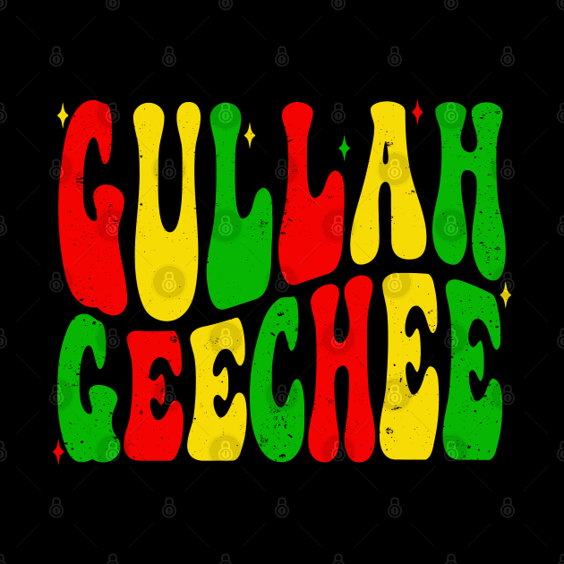 Retro Gullah Geechee Cultural Pride Colors by Vauliflower