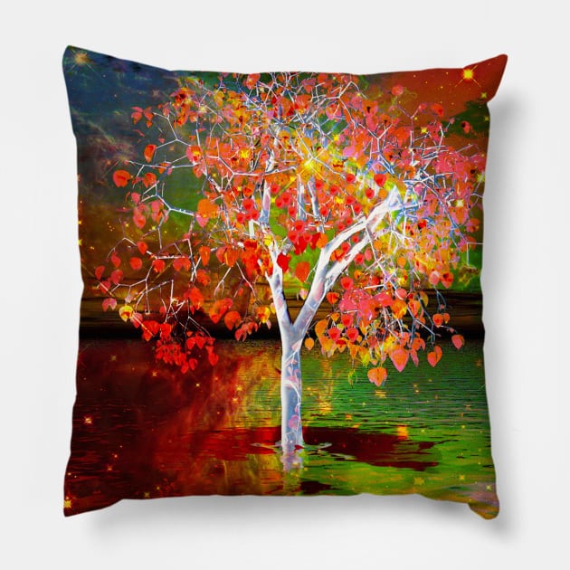 Star Tree Pillow by icarusismartdesigns