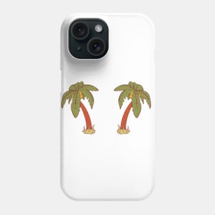 green palm trees design Phone Case