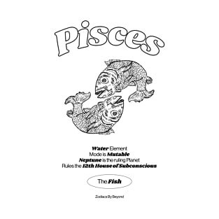 Pisces Zodiac Design T-Shirt