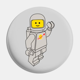 Spaceman! (Grey) Pin