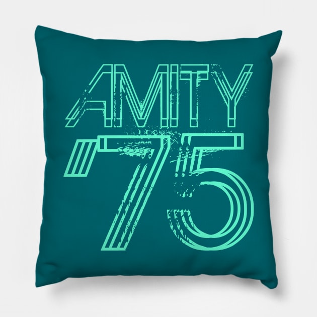 Amity '75 Blue Origins Pillow by TheDaintyTaurus