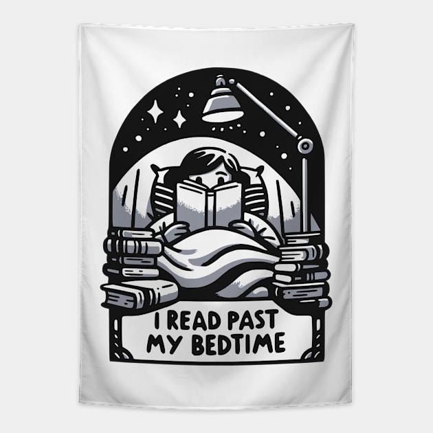 Cozy Night Reader Enthusiast I Read Past My Bedtime Tapestry by Kraina