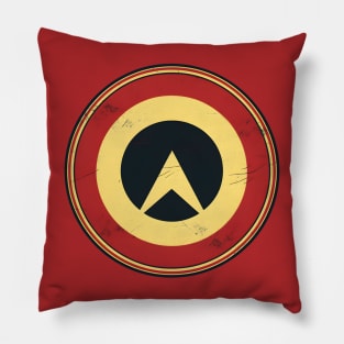 Be Your Own Hero Logo - Retro Superhero Style Pillow