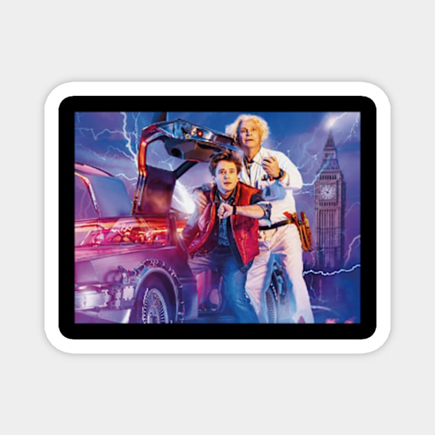 Back To The future Time Travel Magnet by cindo.cindoan