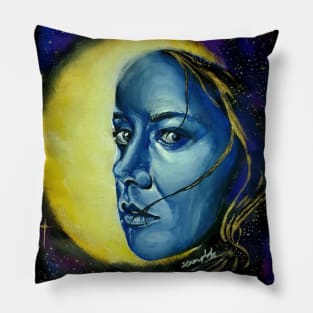 The Woman in the Moon Pillow