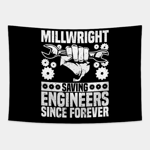 Millwright Engineer Tapestry by medd.art