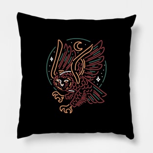 owl line art Pillow