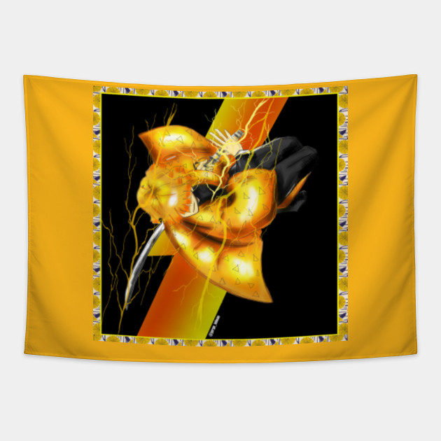 Zenitsu Agatsuma Kimetsu No Yaiba Slayer Zenitsu Agatsuma Tapestry Teepublic Au