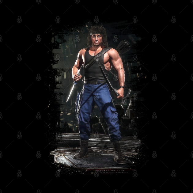 Mortal Kombat 11 Rambo Print - 57212139 by Semenov