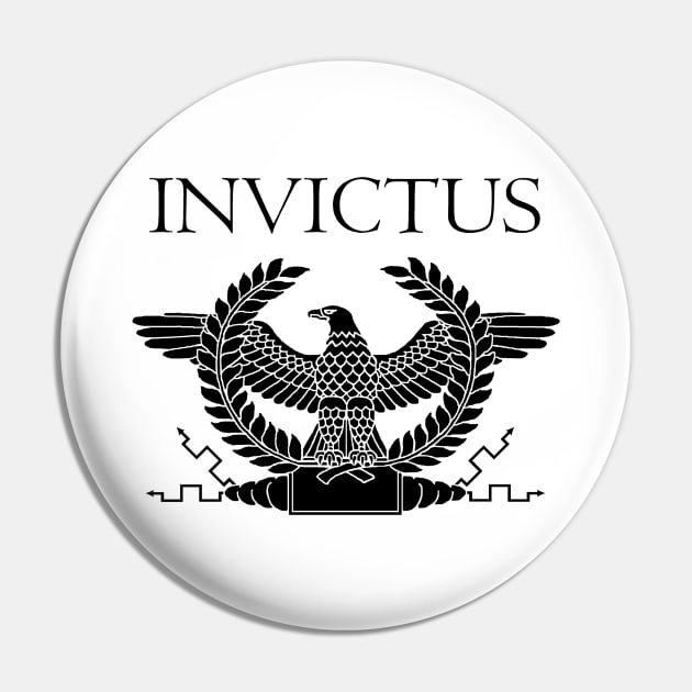 Invictus - Black Eagle Pin by AtlanteanArts