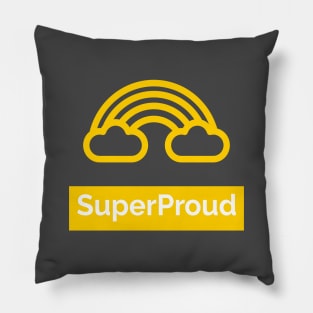 SuperProud - Yellow Rainbow Pillow