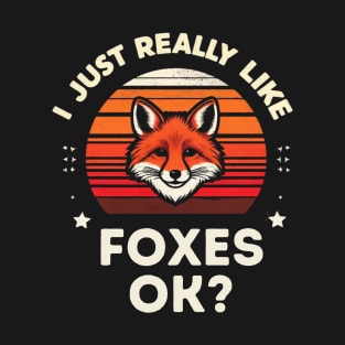 I Just Really Like Foxes ok? T-Shirt