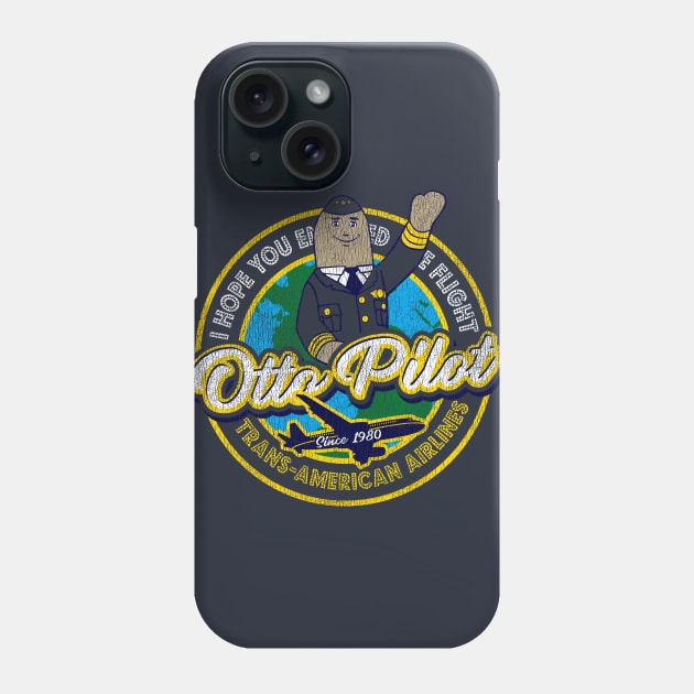 Otto Pilot Airplane Pilot Worn Out Phone Case by Alema Art