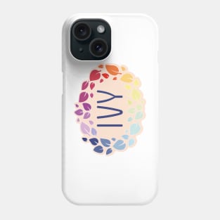 Ivy name with colorful leaves Phone Case