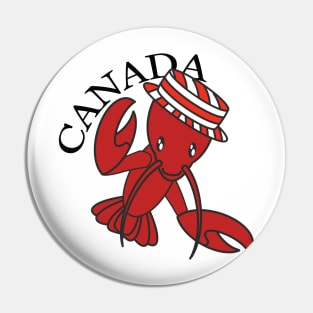 Singing Canadian Lobster Pin