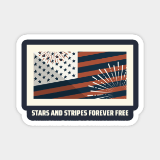 Stars and Stripes Forever Free Magnet