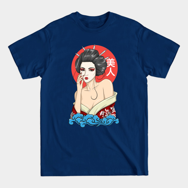 Disover Sexy Japanese Geisha Girl in Kimono Robe - Geisha Girl - T-Shirt