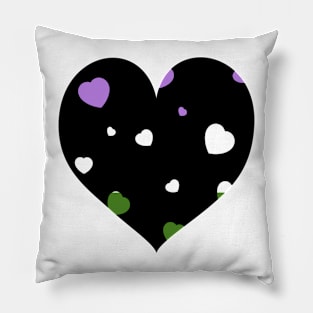 Chaotic Hearts, Pride Series - Genderqueer Pillow