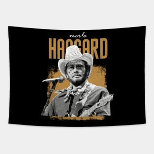 Merle Haggard - Retro Style Country Music Tapestry