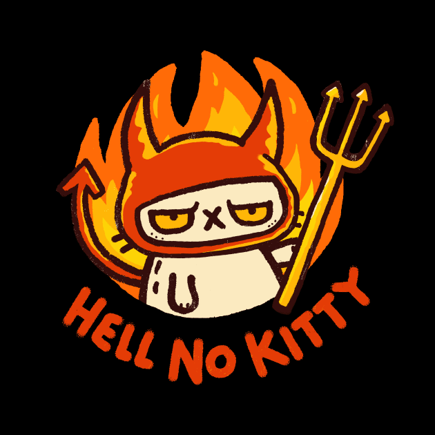 Hell No Kitty by Walmazan