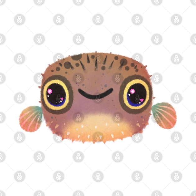 smiling puffer by pikaole