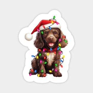 Christmas Boykin Spaniel Magnet